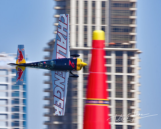 Air races over San Diego bay.  Once a pilot, always a pilot.